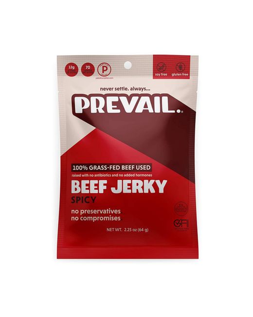 prevail Jerky Beef Spicy Case of 8-2.25 Oz