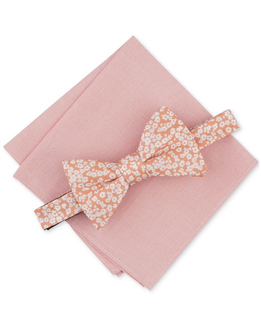 Bar III Brennan Bow Tie Solid Pocket Square Set Created for