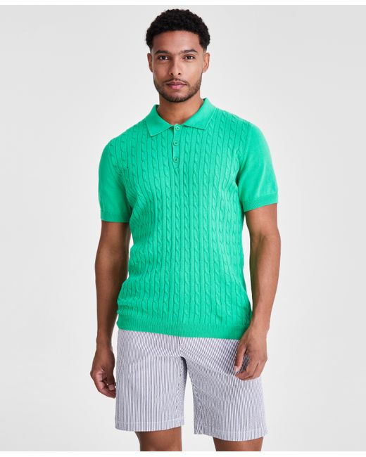 Club Room Regular-Fit Sweater-Knit Polo Shirt Created for