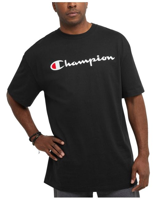 Champion Big Tall Classic Standard-Fit Logo Graphic T-Shirt
