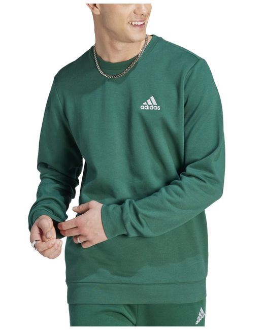 Adidas Feel Cozy Essentials Classic-Fit Embroidered Logo Fleece Sweatshirt