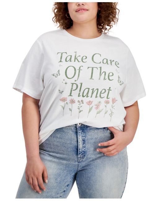 Grayson Threads, The Label Trendy Plus Take Care of the Planet Graphic T-Shirt