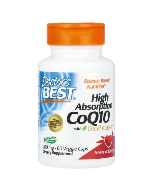 Doctor's Best High Absorption CoQ10 with BioPerine 200 mg Veggie Caps