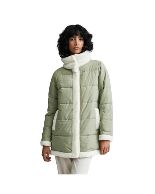 Nvlt Stretch Poly Mixed Media Puffer Jacket
