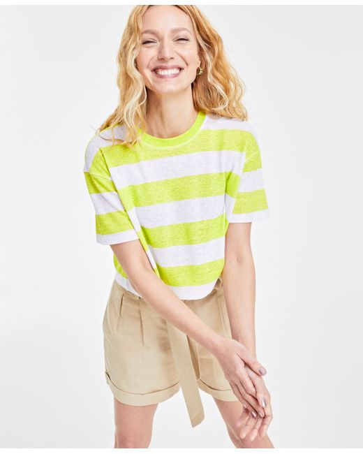 On 34th Cropped Stripe T-Shirt Created for Macy