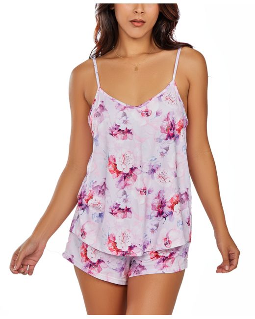 iCollection 2Pc. Soft Floral Tank and Short Pajama Set
