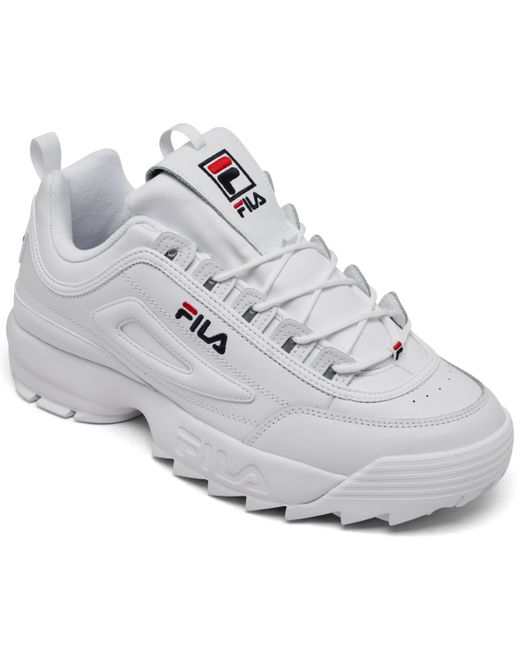 Fila Disruptor Ii Casual Athletic Sneakers from Finish Line NAVY RED