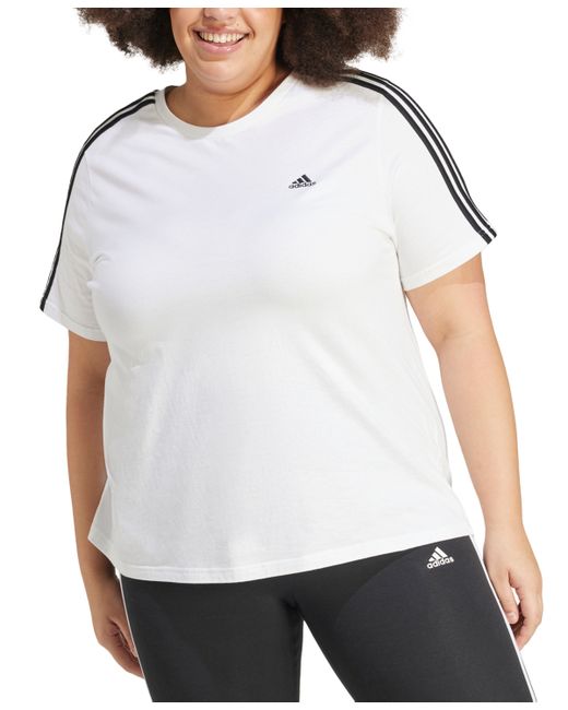 Adidas Plus Essentials Slim Stripes T-Shirt black