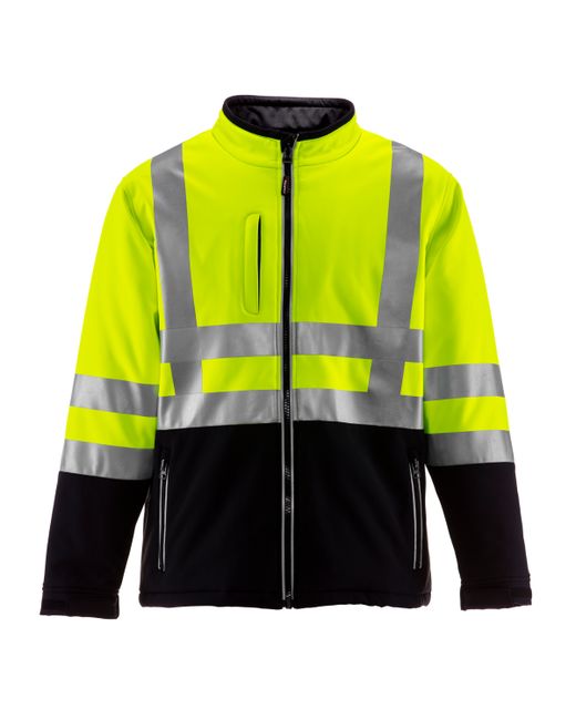 Refrigiwear Big Tall High Visibility Insulated Softshell Jacket with Reflective Tape