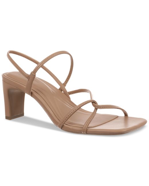 On 34th Cloverr Strappy Block-Heel Sandals Created for