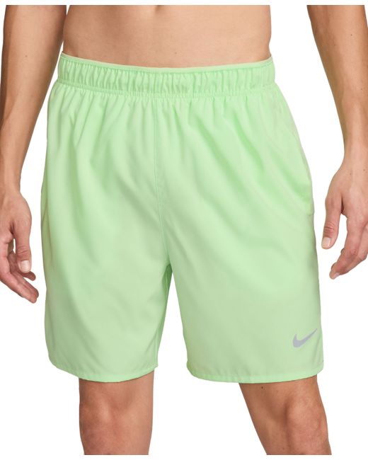 Nike Challenger Dri-fit Brief-Lined 7 Running Shorts reflective Silv