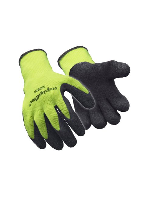 Refrigiwear HiVis Ergo Grip Latex Coated Work Gloves High Visibility Pack of 12 Pairs