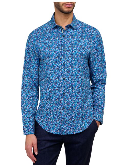 Society Of Threads Performance Stretch Micro-Floral Shirt