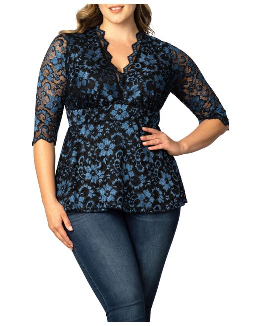 Kiyonna Plus Luxe Lace Top