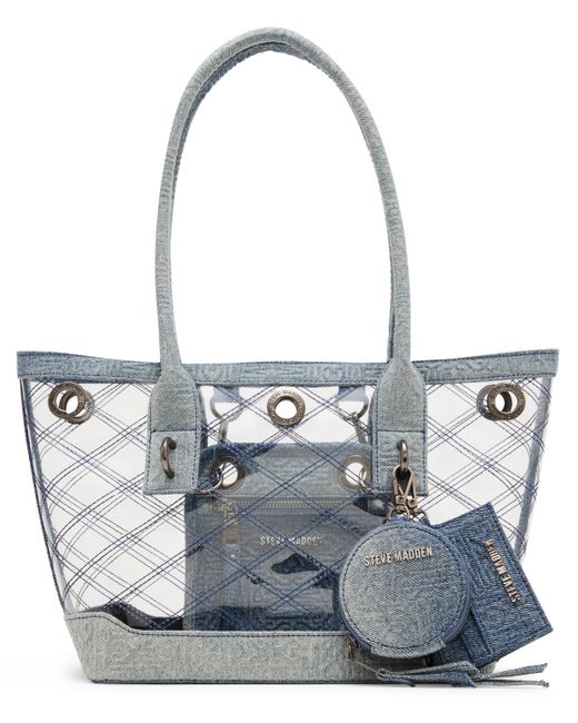 Steve Madden Cameron Clear Tote with Trim