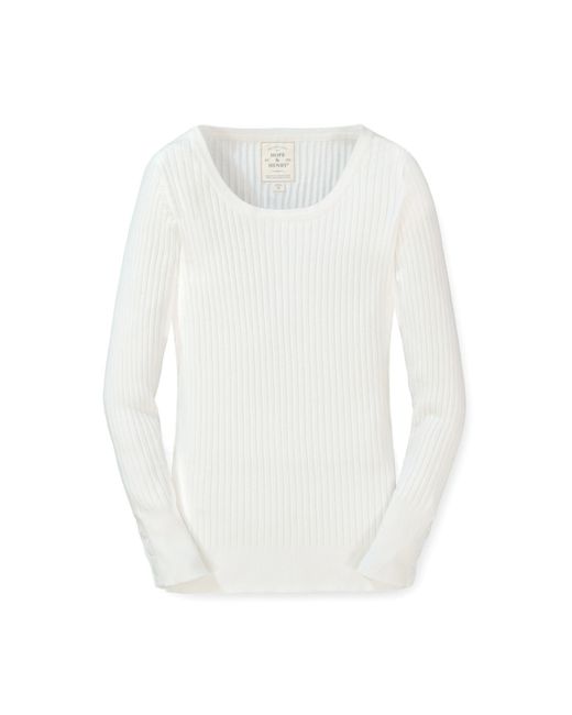 Hope & Henry Rib Knit Sweater Top