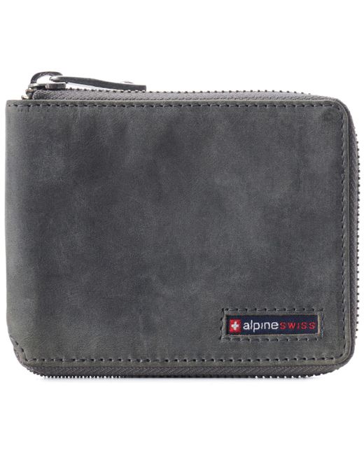 Alpine Swiss Rfid Safe Zipper Wallet Zip Around Bifold