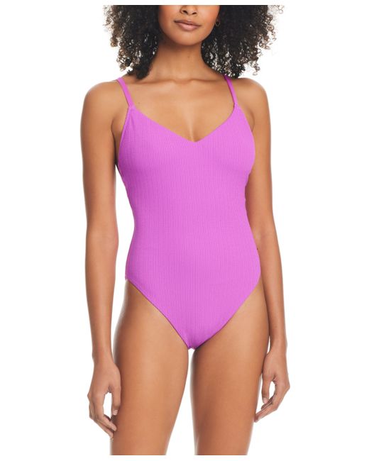 Sanctuary Strappy-Back High-Leg One-Piece Swimsuit