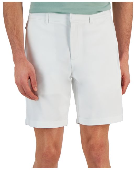 Alfani Flat Front Four-Pocket 8 Tech Shorts Created for