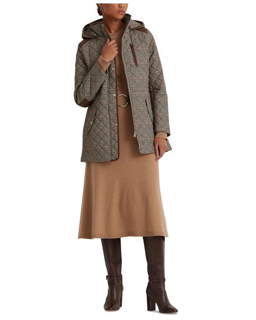 Lauren Ralph Lauren Petite Hooded Quilted Coat Created by