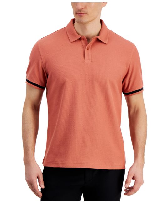 Alfani Regular-Fit Tipped Polo Shirt Created for