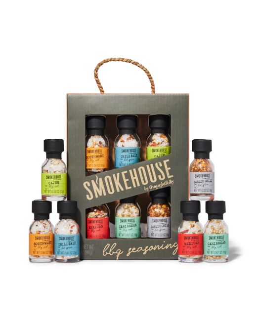 Thoughtfully Smokehouse by Mini Bbq Seasoning Sampler Gift Set of 6