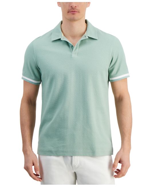 Alfani Regular-Fit Tipped Polo Shirt Created for