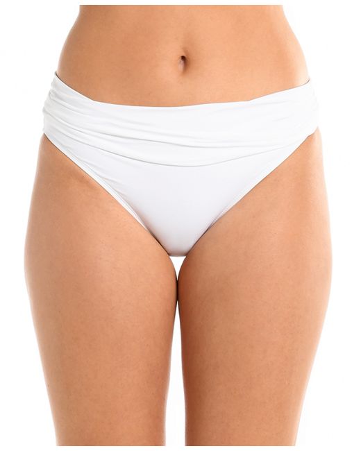 La Blanca Shirred Banded Hipster Bikini Bottoms