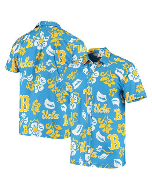 Wes & Willy Ucla Bruins Floral Button-Up Shirt