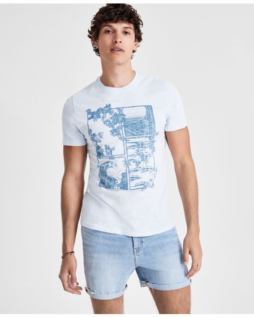 Sun + Stone Tropical Graphic Short-Sleeve T-Shirt