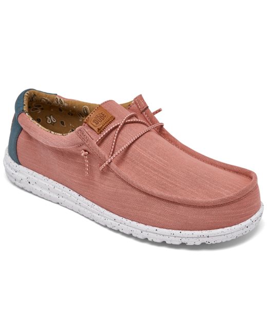 Hey Dude Wally Washed Canvas Casual Moccasin Sneakers from Finish Line