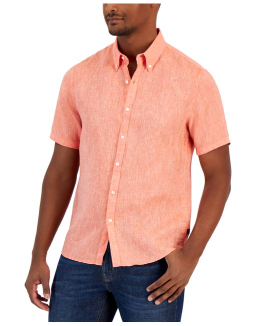 Michael Kors Slim-Fit Yarn-Dyed Shirt