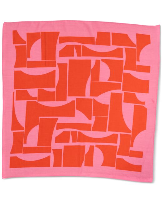 On 34th Abstract Geo Square Scarf Created for