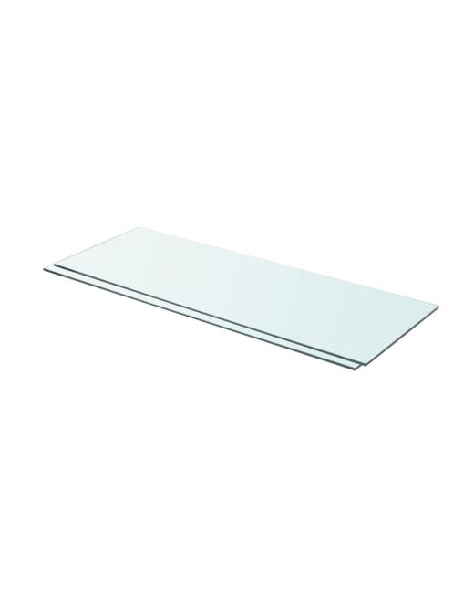 Vidaxl Shelves 2 pcs Panel Glass Clear 31.5x11.8