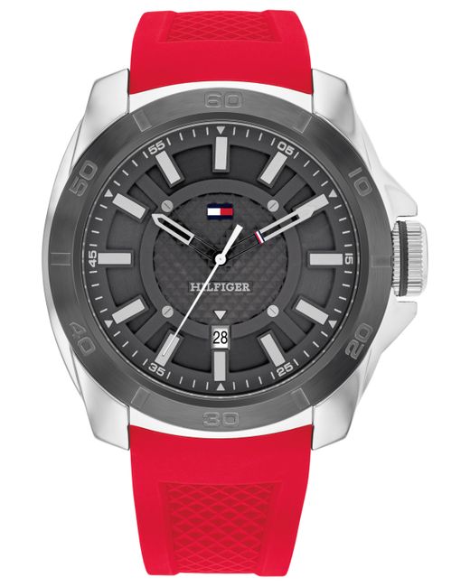 Tommy Hilfiger Quartz Red Silicone Watch
