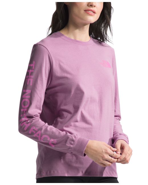 The North Face Long-Sleeve Graphic T-shirt violet Crocus