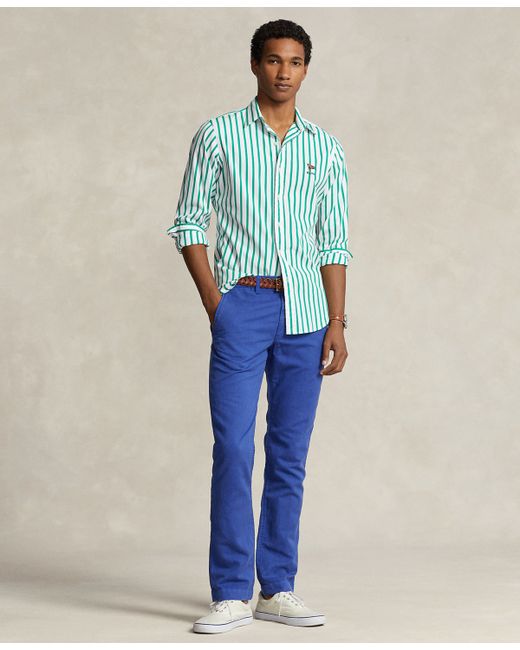 Polo Ralph Lauren Straight-Fit Linen-Cotton Pants