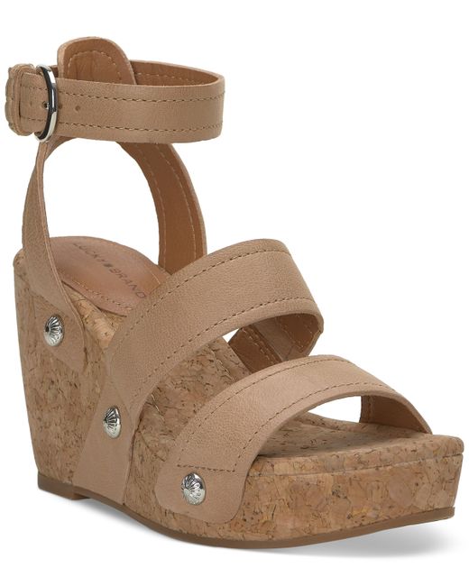 Lucky Brand Valintina Strappy Platform Wedge Sandals