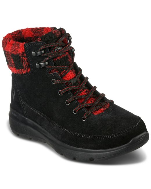 Skechers On The Go Glacial Ultra Timber Winter Boots from Finish Line Red