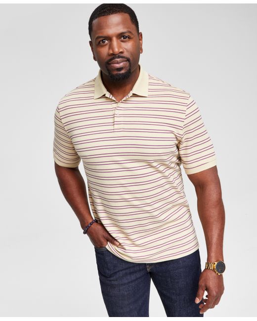 Club Room Omega Psi Phi Regular-Fit Stripe Performance Polo Shirt Created for