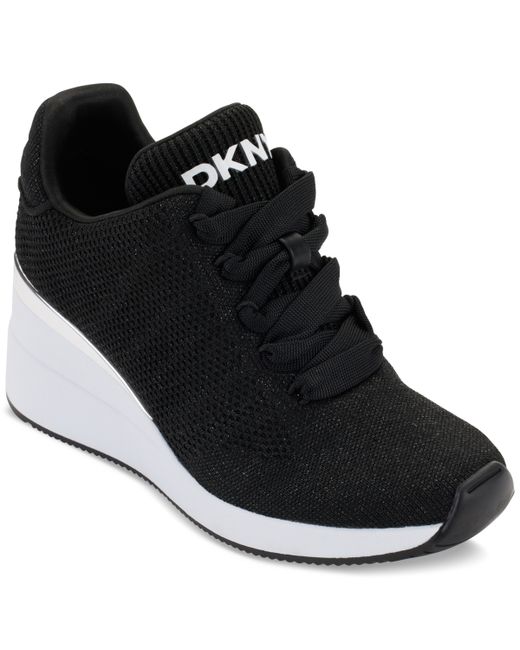 Dkny Parks Lace-Up Wedge Sneakers