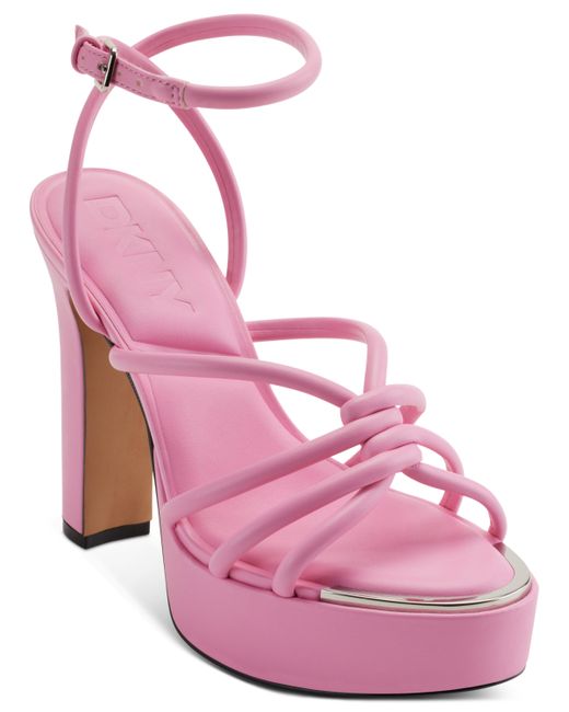 Dkny Delicia Strappy Knotted Platform Sandals