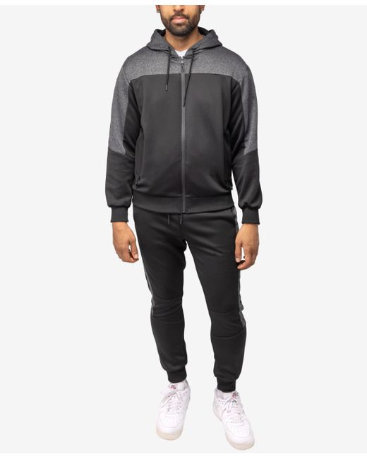 X-Ray Zip Up Hoodie Track Suit Heather Charcoal