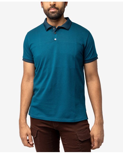 Xray X-Ray Short Sleeve Pieced Pique Tipped Polo