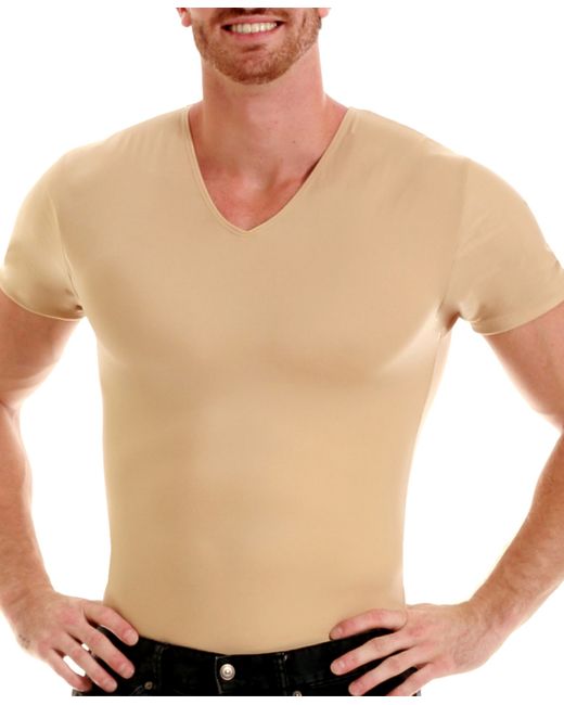 Instaslim Big Tall Insta Slim Compression Short Sleeve V-Neck T-Shirt
