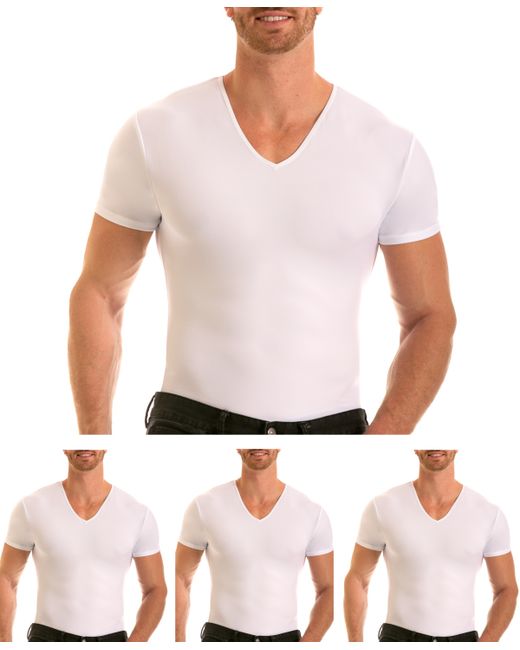 Instaslim Big Tall Insta Slim 3 Pack Compression Short Sleeve V-Neck T-Shirts