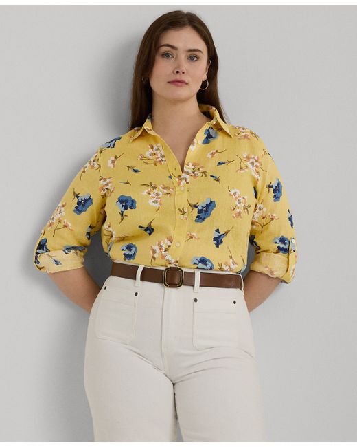 Lauren Ralph Lauren Plus Floral Shirt