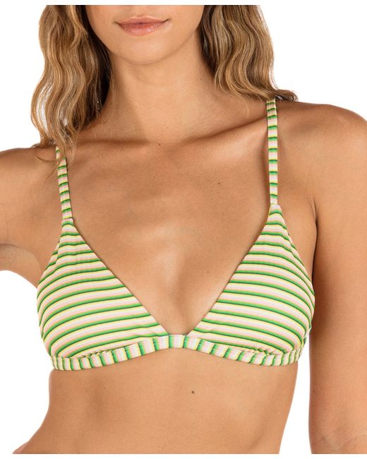Hurley Juniors Samba Striped Tie-Back Bikini Top