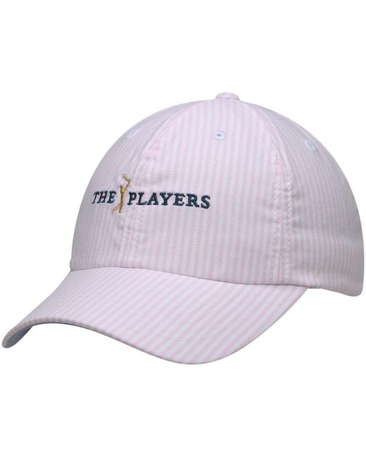 Ahead The Players Seersucker Adjustable Hat