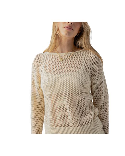 Sanctuary Cotton Open-Knit Long-Sleeve Sweater